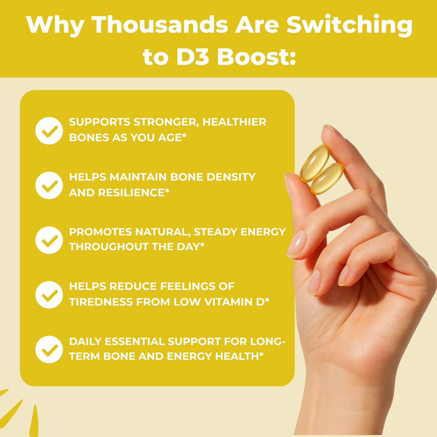 D3 BOOST- Supports Bone Strength