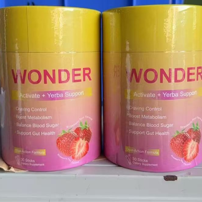 Strawberry Flavored Probiotic Dietary Supplement Powder